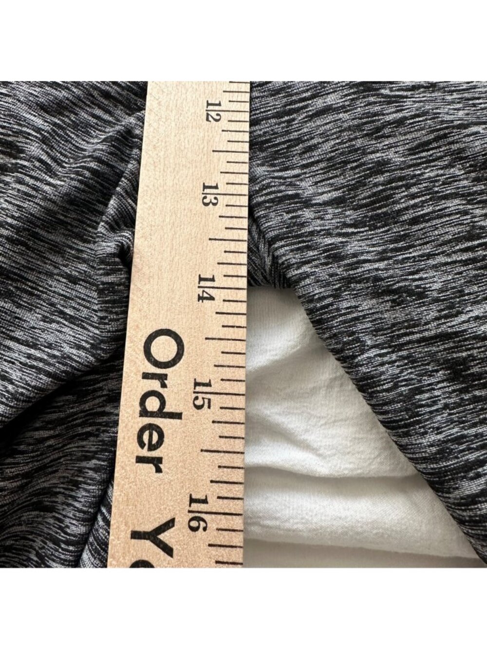 Chicos Zenergy Pants 12-14 Yoga Athletic Casual Pull On Gray Black Heathered - Picture 10 of 12